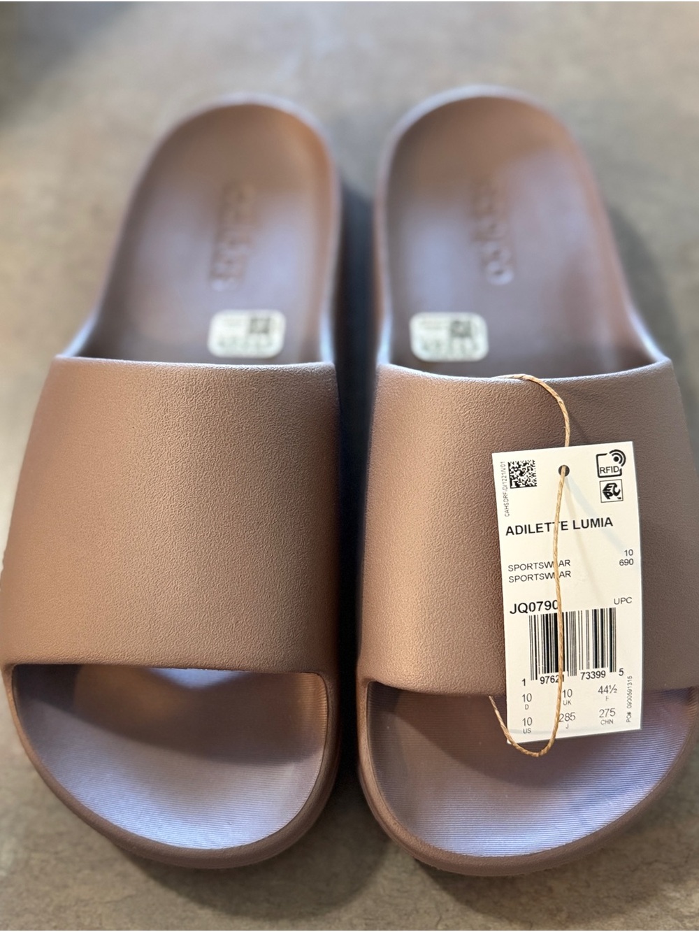 adidas Adilette Lumia Slide Sandals – Brown UNISEX 🩴✨